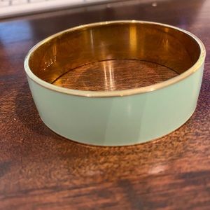 J Crew Tiffany Blue and Gold Bangle